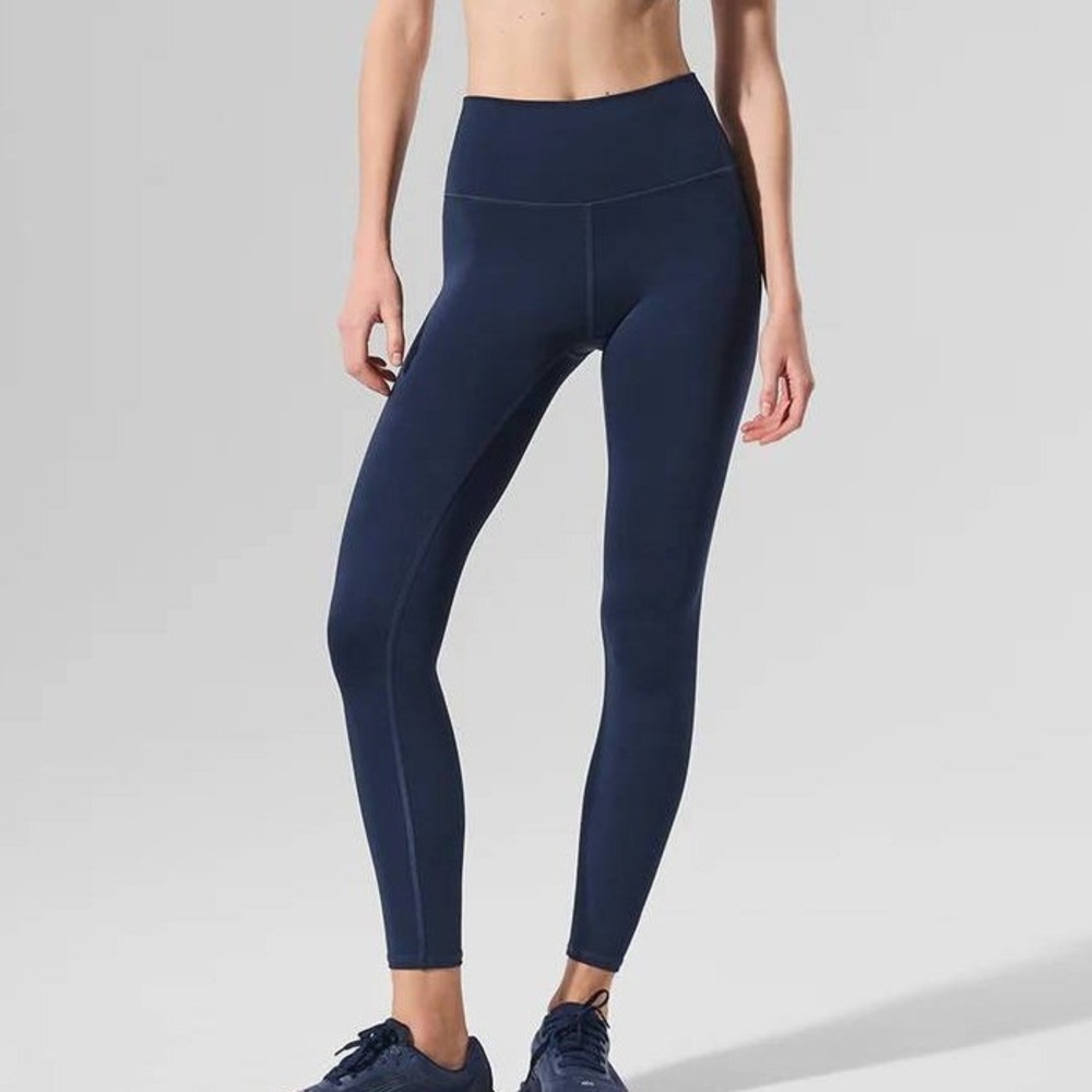 Alo Yoga Activewear XS Navy Blue High Waisted Leggings